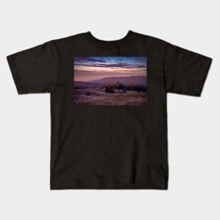Sunset over mountains Kids T-Shirt
